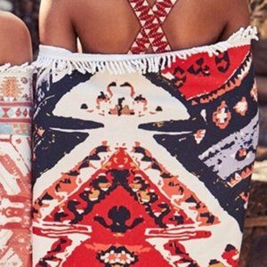 Skova Oversized Kilim Turkish Travel Towel 100% Cotton